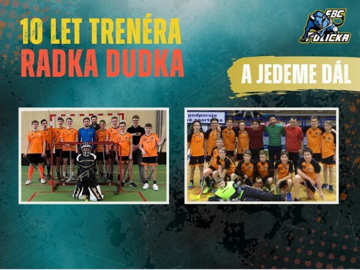 10 let odhodlání, týmové práce a lásky k florbalu – Rozhovor s hlavním trenérem Radkem Dudkem 🏑💙💛