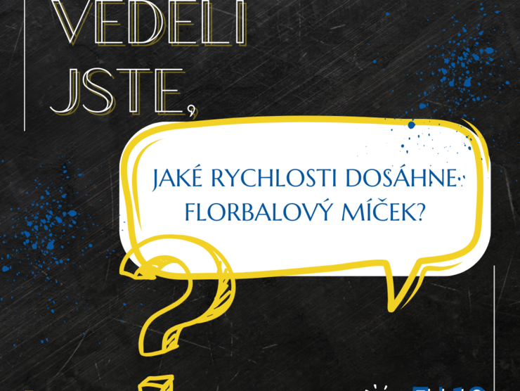 #5. Jaké rychlosti dosáhne florbalový míček?