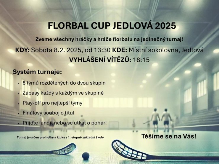 🏑 FLORBAL CUP JEDLOVÁ 2025 🏆